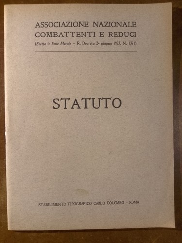 Statuto associazione - -,