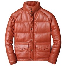 Giacca calda uomo ruggine - , vera