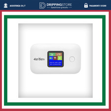 MODEM ROUTER 4G 5G PREMIUM / WIFI PORTATILE CON SIM E SCHERMO LED / HOTSPOT