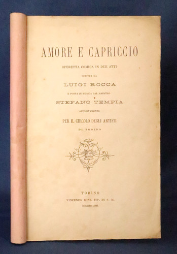 Amore capriccio operetta - amore, e