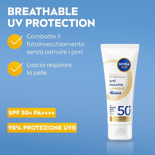 Nivea sun luminous630 crema - sun,