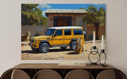 Quadro tela tigre arte - tigre,
