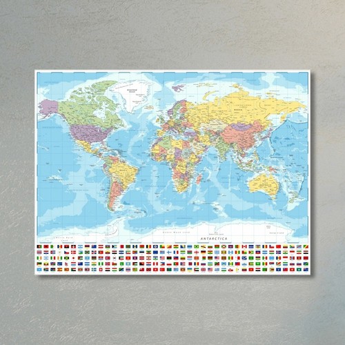 Mappa del mondo classica con