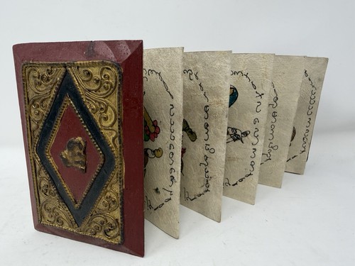 Antique burmese parabaik - burmese,