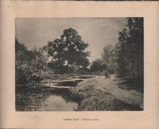 STAMPA ANTICA-GUGLIELMO CIARDI, PICCOLO STAGNO- LITOGRAFIA FIRMATA-VENEZIA,1909