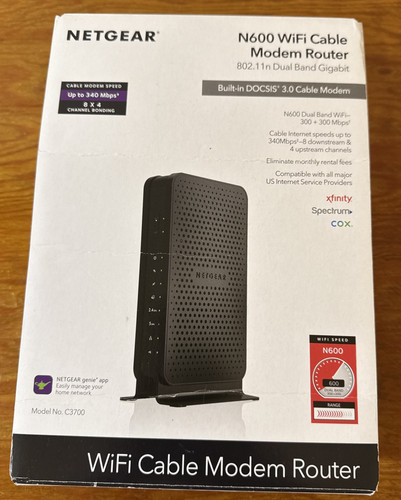Netgear n600 router modem - n600, via