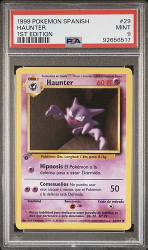 1999 pokemon spanish 1st - 1999,