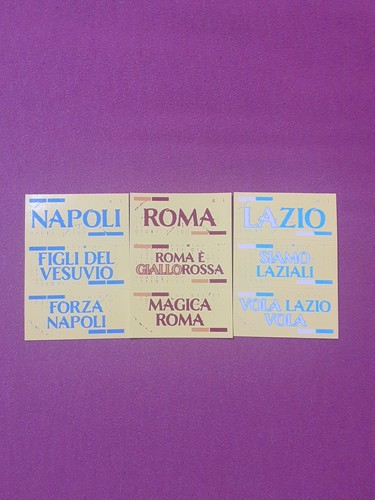 Tre figurine calciatori panini - figurine,