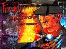 Gottlieb Freddy A Nightmare On Elm St gioco flipper retroglass Translite ORIGINALE