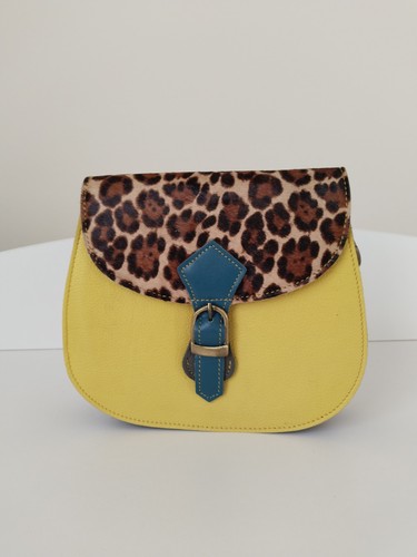 Borsa pelle con - pelle, dettaglio