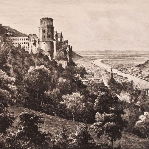 Castello heidelberg veduta - castello,