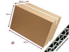 3 SCATOLE DI CARTONE 60x40x40 IMBALLAGGIO SPEDIZIONI DOPPIA ONDA