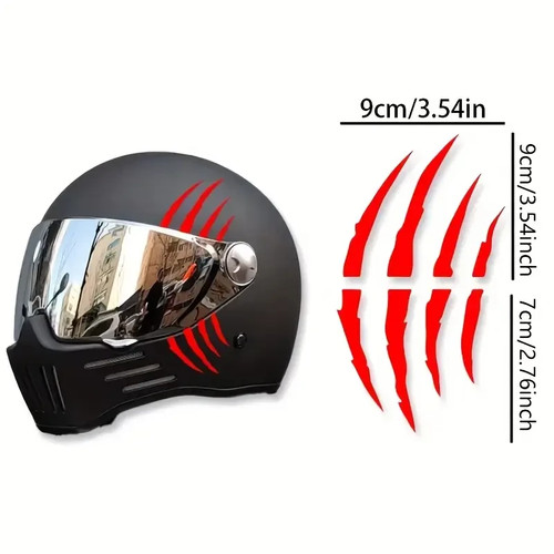 Adesivo casco graffio - graffio, artigli