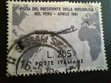 FRANCOBOLLO Visita Presidente Gronchi  Argentina/Uruguay/Perù Lire 205 1961 #17