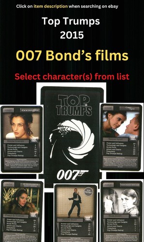 007 bond films - card, –