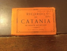 RICORDO DI CATANIA 20 VEDUTE ARTISTICHE CARTOLINE IN BIANCO E NERO BUONE CONDIZI