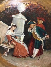 🌈 Antico vassoio da tavolo