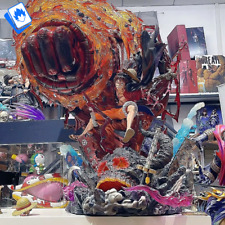 Action Figure One Piece Luffy Gear 5 Rara 25cm STATUA DA COLLEZIONE Anime