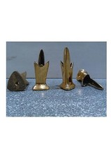 SCARPETTE OTTONE TRIANGOLARI MOBILI/SEDIE-STOCK 24 PZ - MM. 23x23x21