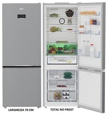 FRIGORIFERO COMBINATO 560 LT INOX NOFROST INVERTER D 70 CM BEKO B5RCNE565HXP.