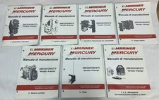 Manuali manutenzione 7 volumi cod. 90/896582FF Mercury 200/225/250/275 Verado 4T