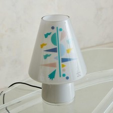 ARTEMIDE Linea SIDECAR Rara Lampada da Tavolo BIBI in Vetro di A. MENDINI 1990