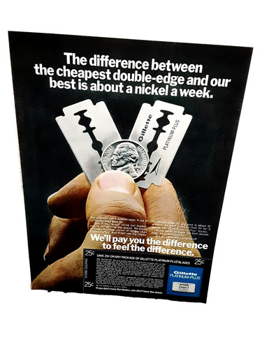 Pubblicità gillette platinum - gillette,