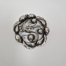 Spilla Georg Jensen #159 palline argento sterling rotonde vintage Danimarca 