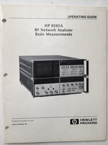 8505a analizzatore rete - hp,