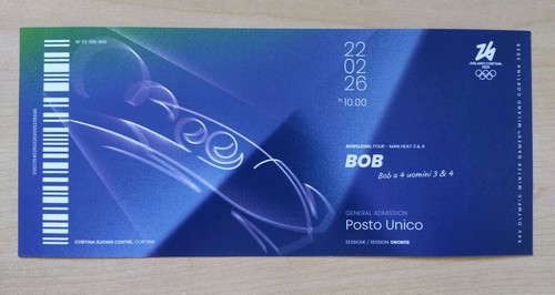 Biglietto ricordo olimpiadi - biglietto,
