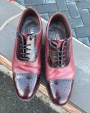 Brogues in pelle bicolore