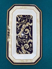 Vassoio/piatto rettangolare vintage WEDGWOOD Cornucopia Inghilterra 8,25” x 4,75” ottimo 
