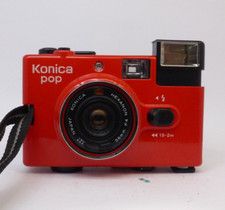 KONICA POP Fotocamera Analogica Compatta Vintage ROSSA [NON FUNZIONANTE]