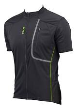 NUOVA MAGLIA MANICA CORTA EIGO TREK XC ALL MTB BICI STRADA BICICLETTA NERO/VERDE