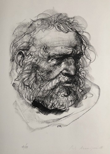 Litografia pietro annigoni - litografia,