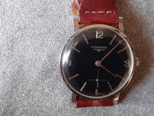 LONGINES MANUALE ANNI 70 Cal.302 (evoluzione del 30L). Quadrante nero. Ref.8900
