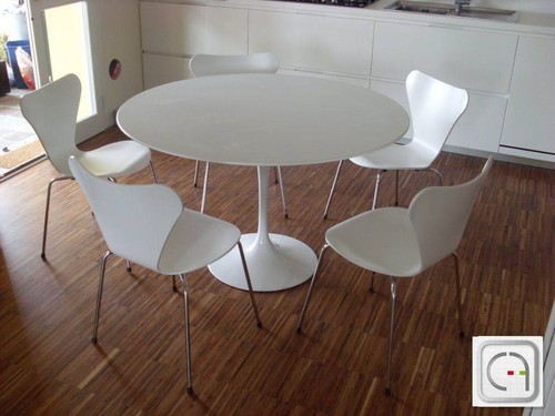 Tavolo tulipano tondo laminato - tavolo,