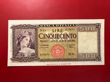 Repubblica Italiana 500 Lire ornata di spighe 20-03-1947 SUP