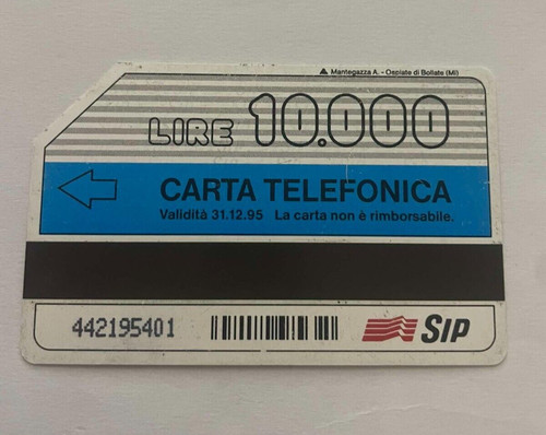 Scheda telefonica sip 10mila - ,