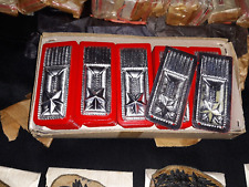 Coppia di vecchi alamari CC Carabiniere in lamierino anni ‘50 ‘60 '70