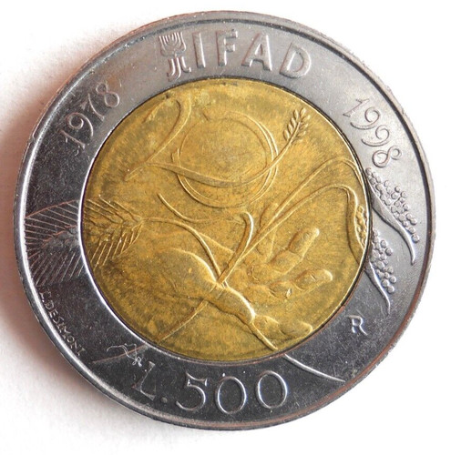 1998 italy 500 lire - 1998,