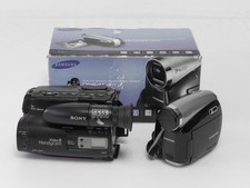 Lotto di 2 telecamere Video 8 e MiniDV per parti di ricambio SAMSUNG SONY