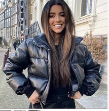 Giubbotto imbottito in pelle