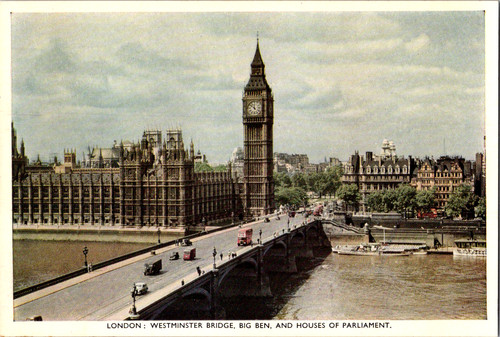 Cartolina epoca westminster - cartolina, d'epoca
