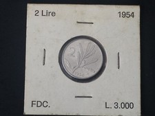 REPUBBLICA MONETE 2 LIRE 1954
