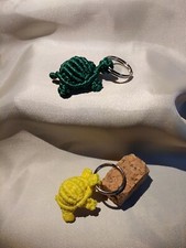  Portachiavi in corda -colori vari - tartaruga idea regalo