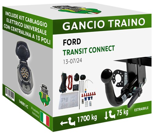 Gancio orizzontale estraibile - gancio,