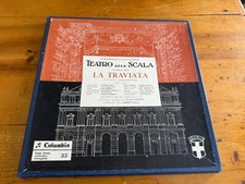 2 LP ITALY 1958 BOX VERDI TEATRO ALLA SCALA LA TRAVIATA SERAFIN STELLA  STEFANO