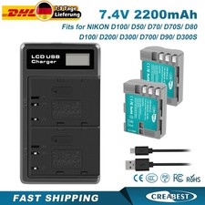 2x EN-EL3 EN-EL3E batteria +