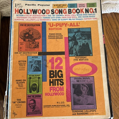 Hollywood song book - book,